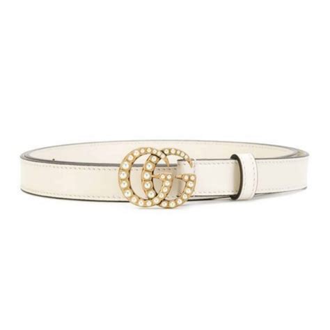 gucci pearl chain belt|gucci belt with pearl buckle.